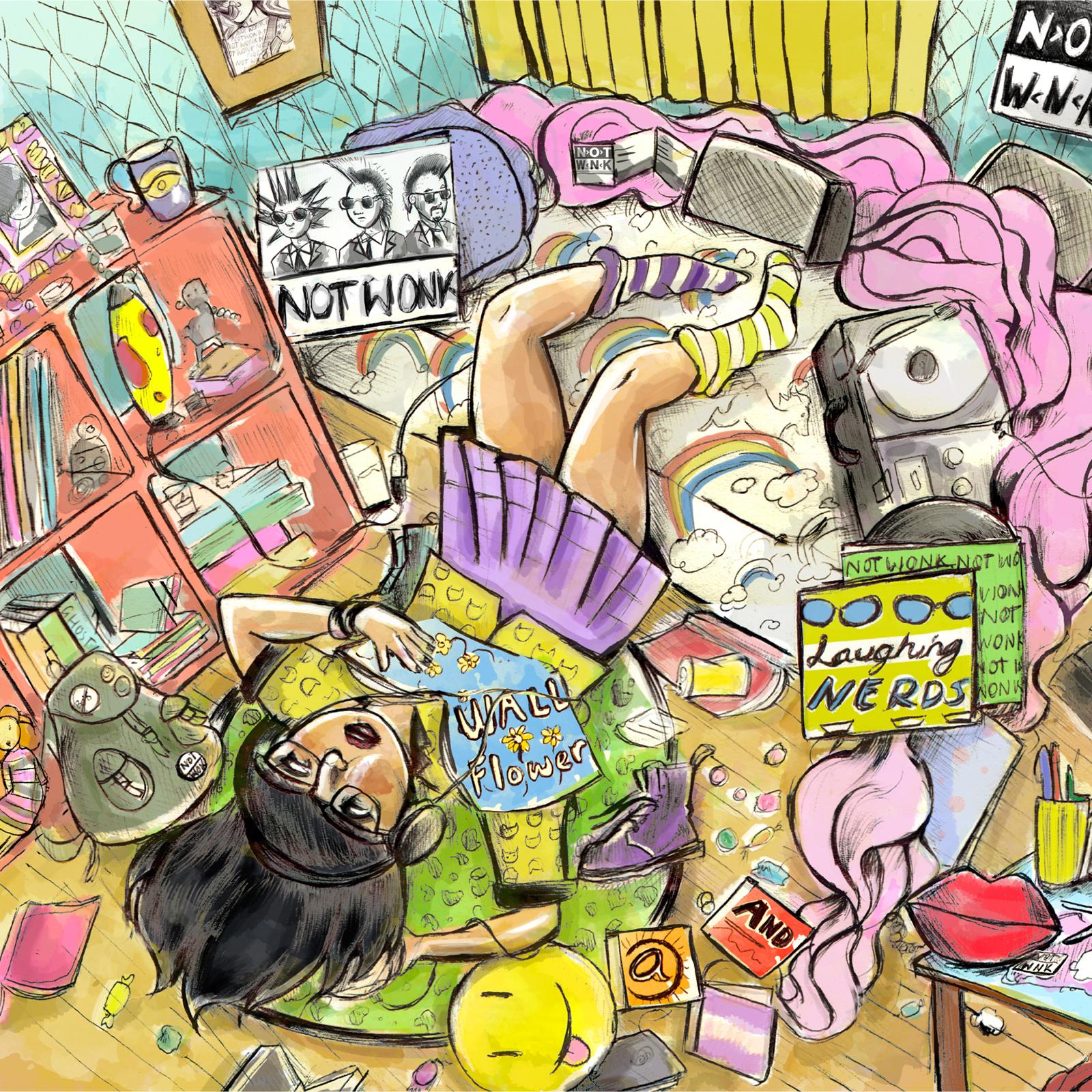 NOT WONK / Laughing Nerds And A WALLFLOWER (2015)　感想　～ギターロックはいつだって